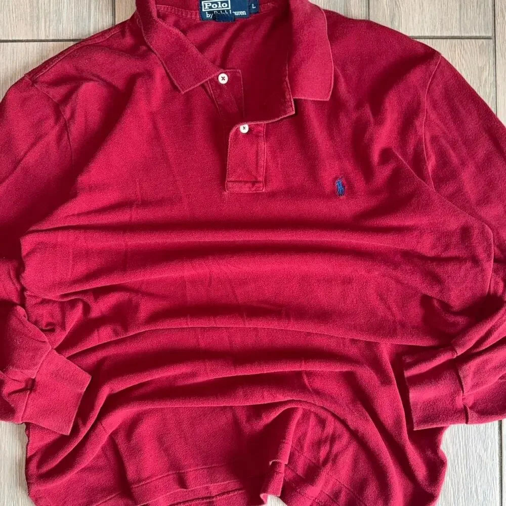 Polo by Ralph Lauren Long Sleeve Polo Shirt - Size L